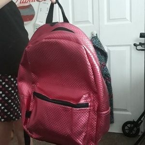 Hot pink backpack